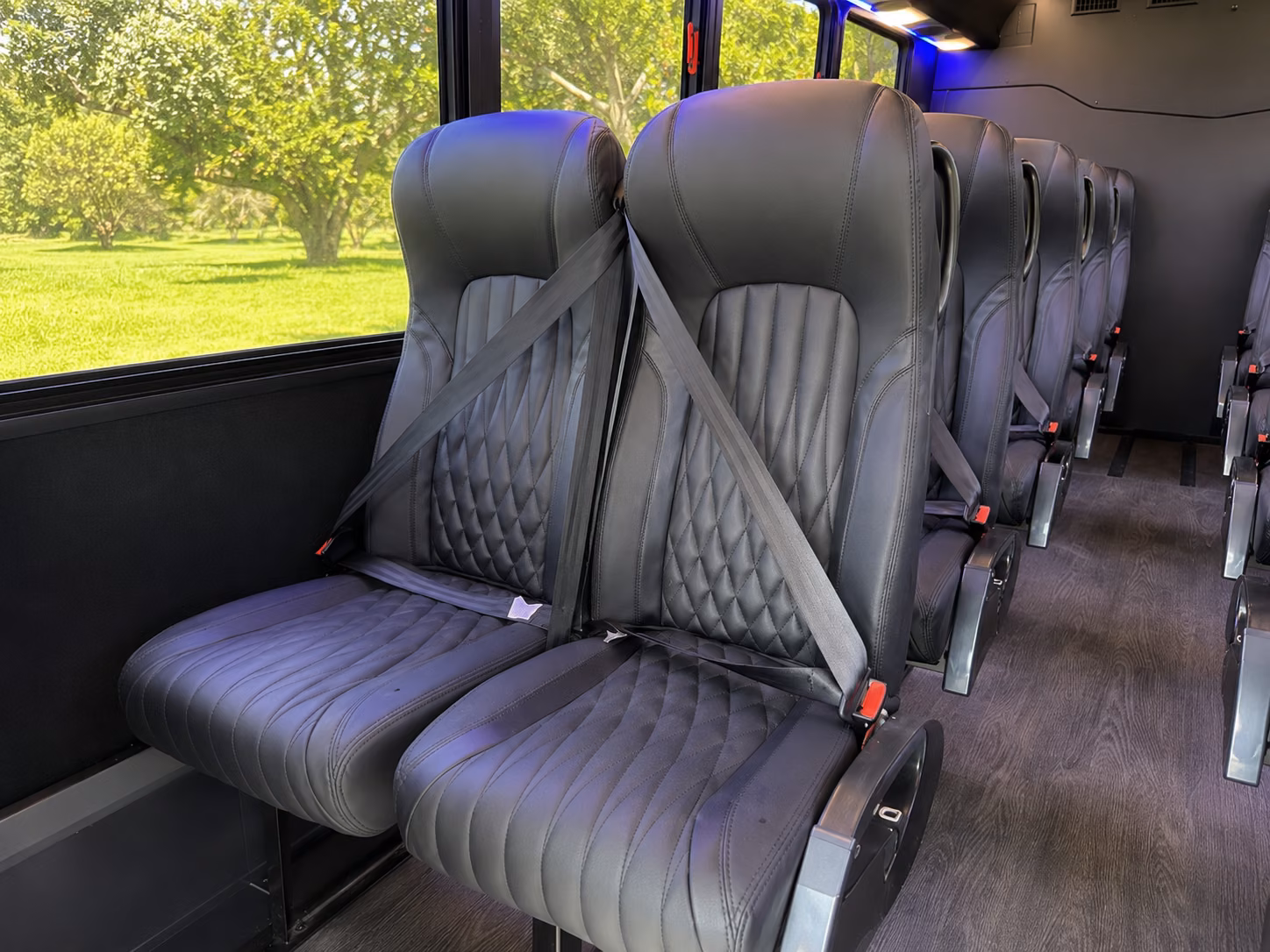 san mateo 15 passenger minibus inside