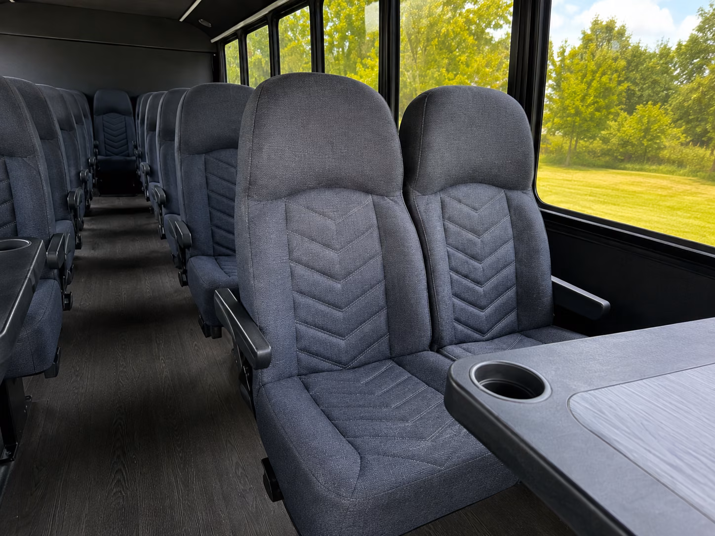 san mateo 15 passenger minibus interior