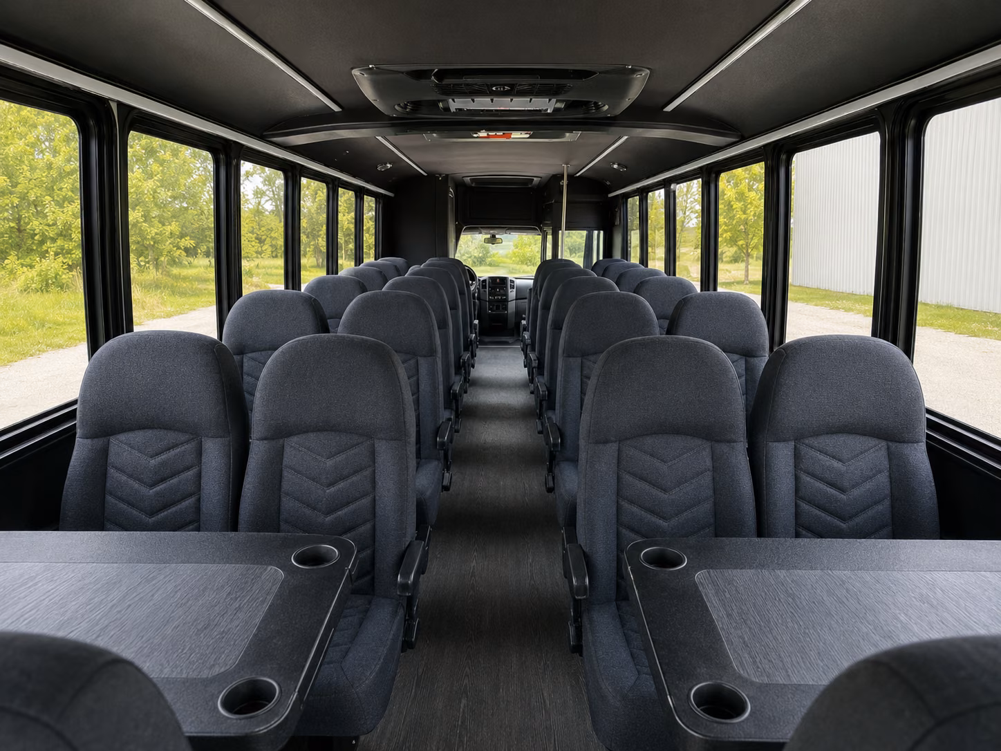 san mateo 18 passenger minibus inside