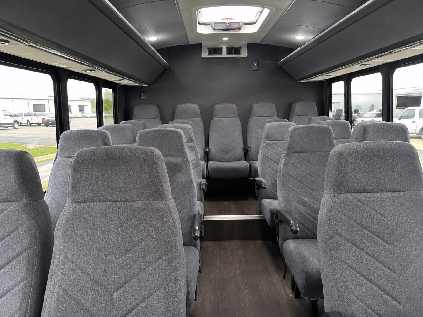 san mateo 18 passenger minibus interior