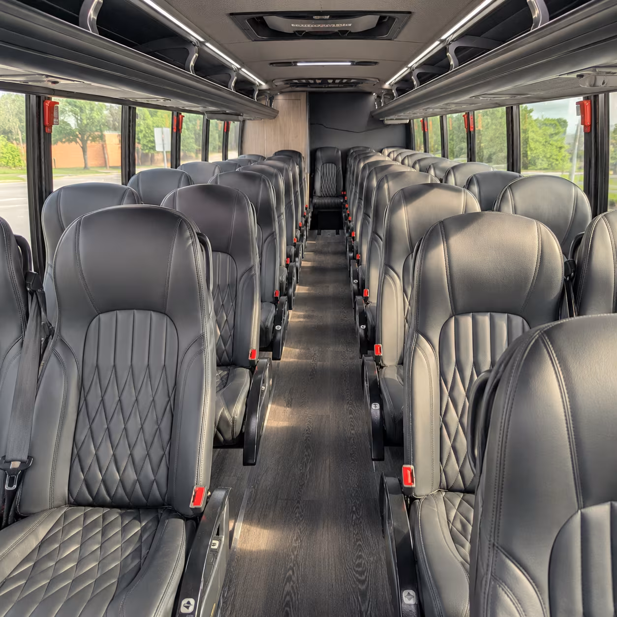 san mateo 25 passenger minibus interior