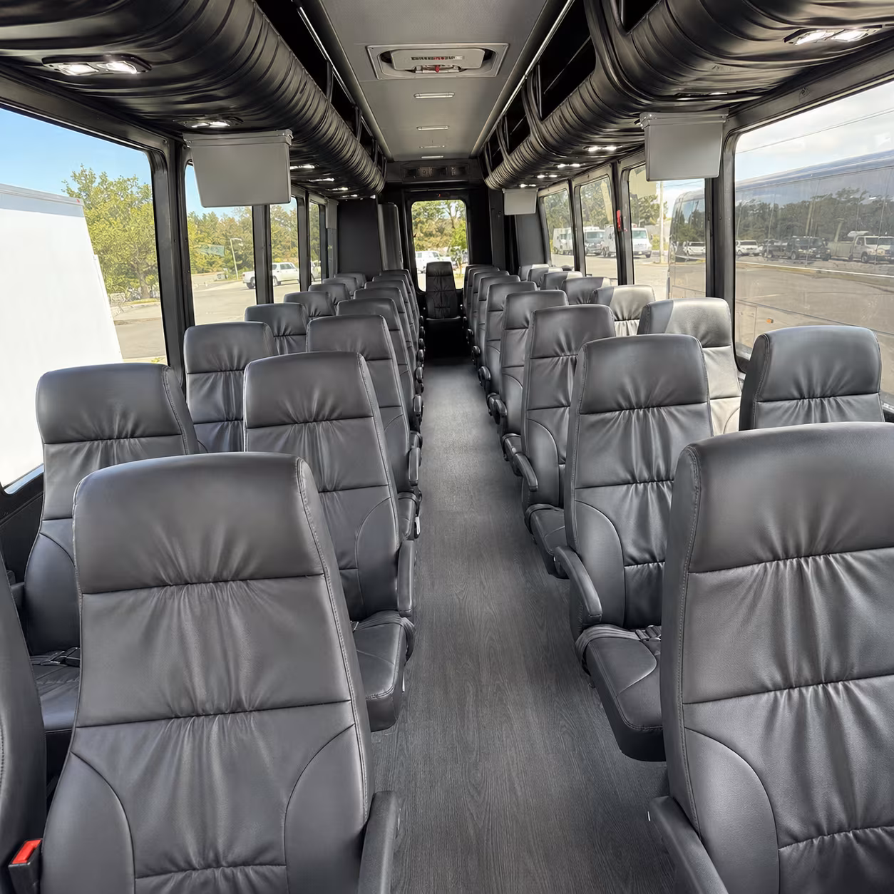 san mateo 28 passenger minibus inside