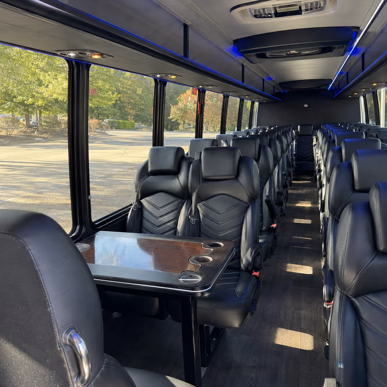 san mateo 35 passenger minibus inside