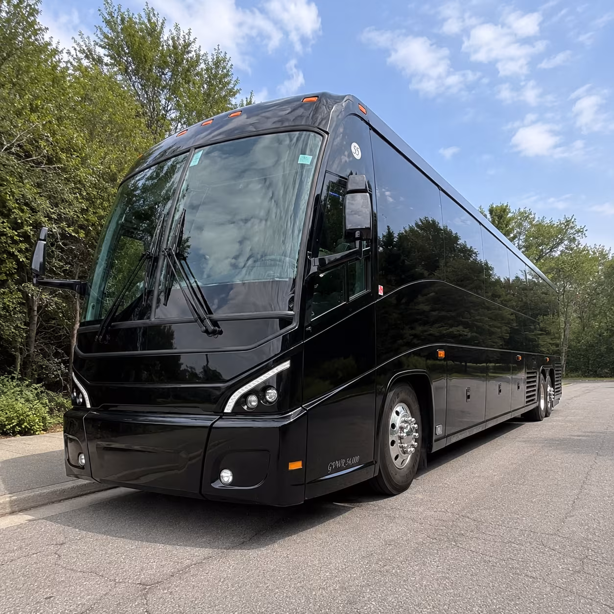 san mateo 56 passenger charter bus