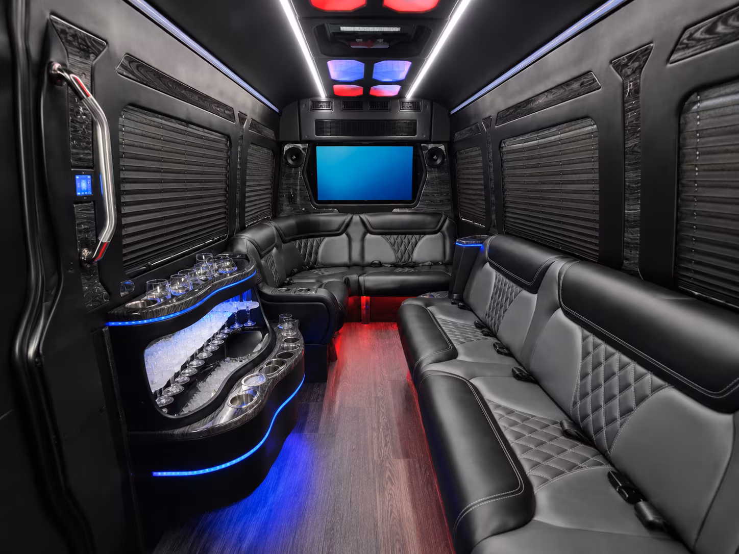 san mateo sprinter limousine interior